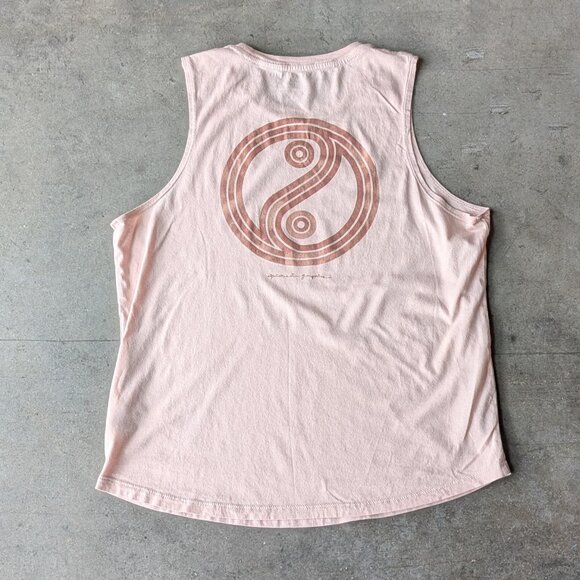 Spiritual Gangster Yin Yang Muscle Tank in Pink Sky large - Picture 8 of 8